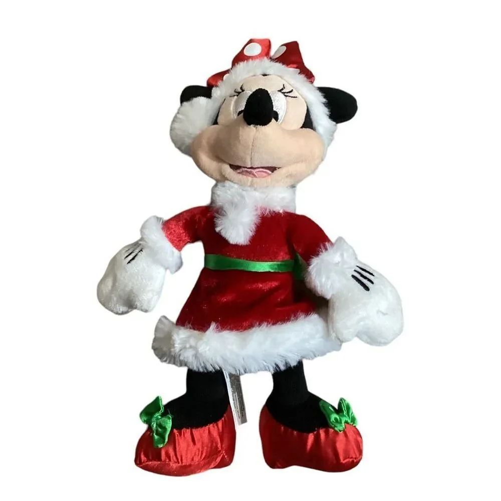 Disney Christmas Ms. Santa Minnie Mouse Stuffed Toy